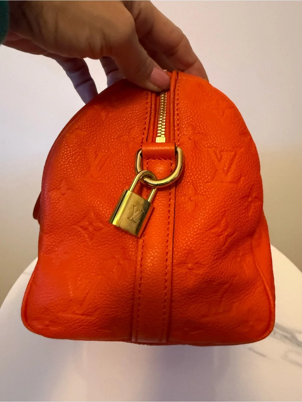 Louis Vuitton Orient Monogram Empreinte Leather Speedy Bandouliere 25 w/ COA